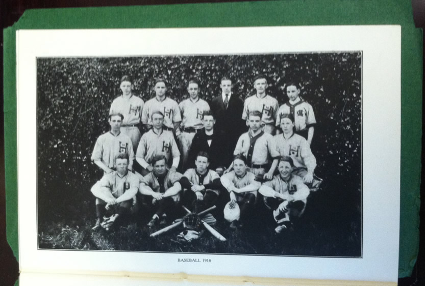 1918 HHS Yearbook Baseball page 39 (9)